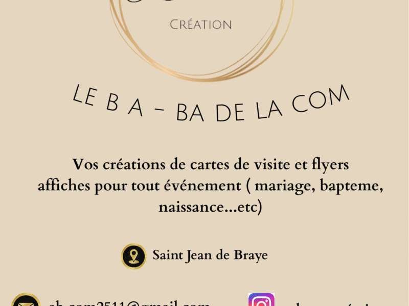 Création cartes de visite/Flyers/Affiches