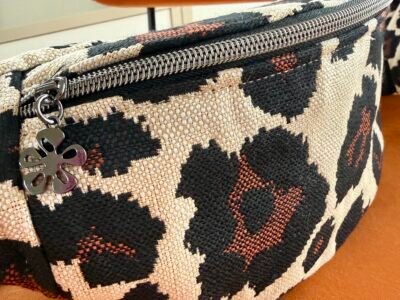 Sac banane en tissu jacquard léopard 🐆