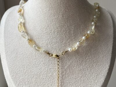 Collier/Bracelet AURA de CITRINE - Bijou 3 en 1