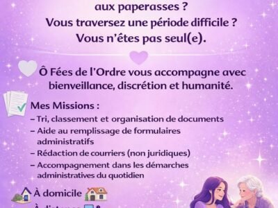 Aide administrative et accompagnement humain
