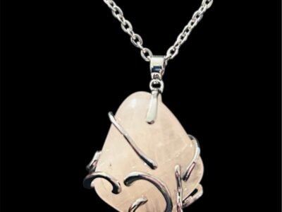 Collier en quartz rose
