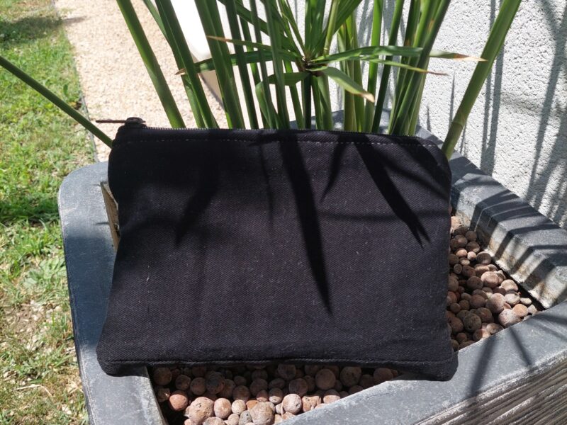Pochette sac Jean Noir & Nœud Satin Crème