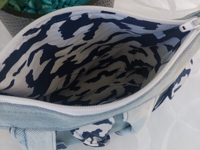 Pochette zippée Jean & Imprimé