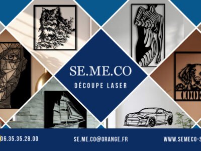 Oeuvres d'art en métal découpées au laser