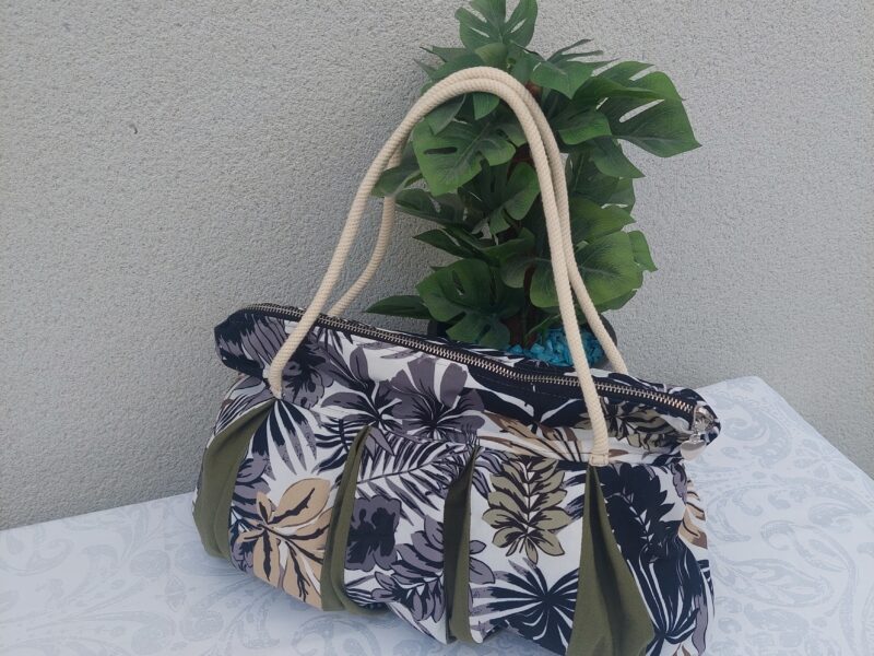 Sac à main tropical & kaki