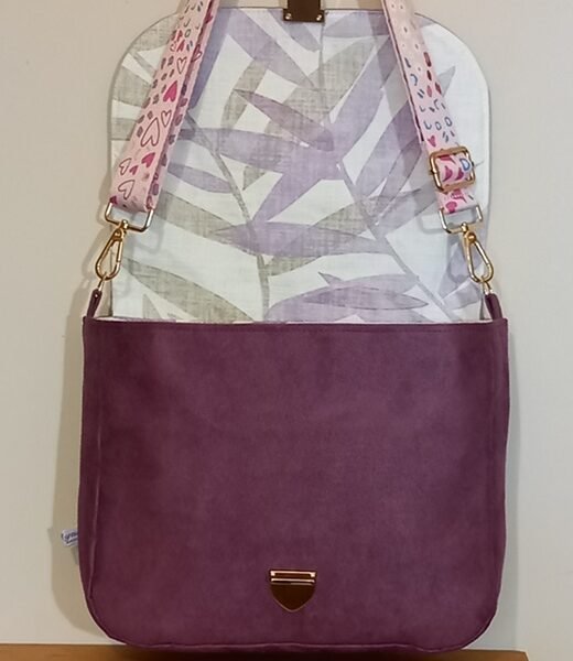 Sac à bandoulière "Coeur de papillons"
