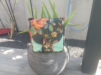 Sac bandoulière Jean Vert & Fleuri Orange