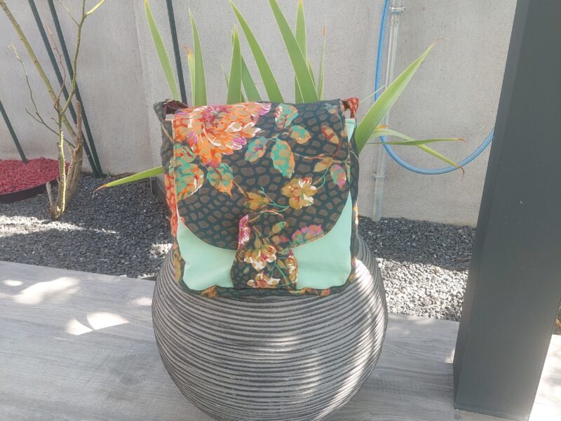 Sac bandoulière Jean Vert & Fleuri Orange