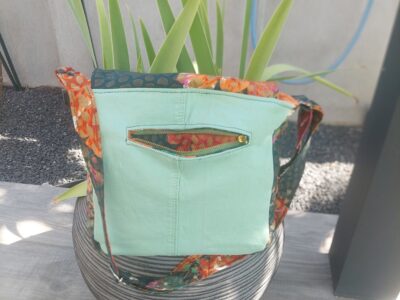 Sac bandoulière Jean Vert & Fleuri Orange