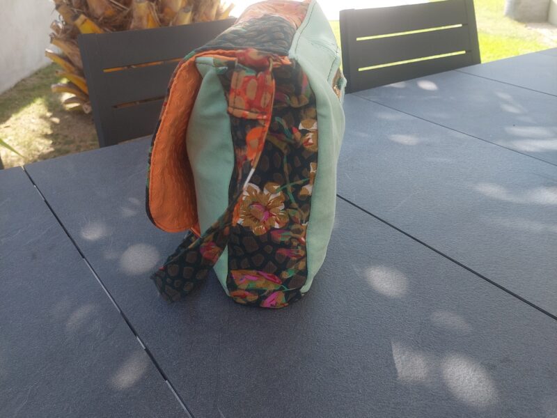 Sac bandoulière Jean Vert & Fleuri Orange