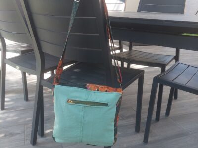 Sac bandoulière Jean Vert & Fleuri Orange