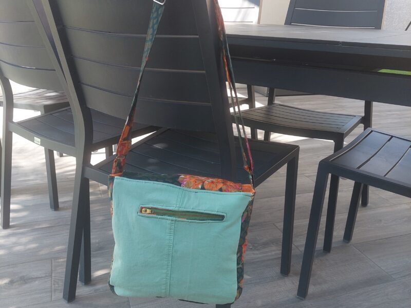 Sac bandoulière Jean Vert & Fleuri Orange