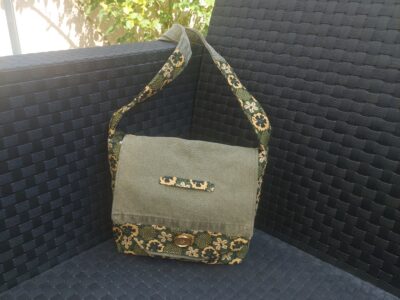 Sac bandoulière Jean Vert & Fleuri Vert Doré