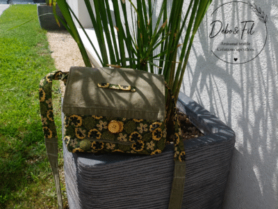 Sac bandoulière Jean Vert & Fleuri Vert Doré
