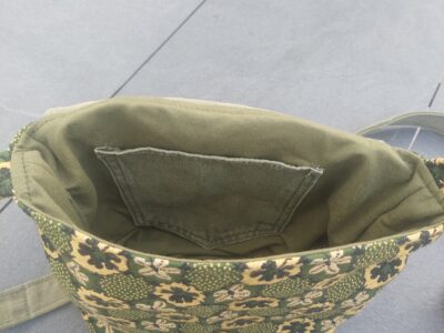 Sac bandoulière Jean Vert & Fleuri Vert Doré