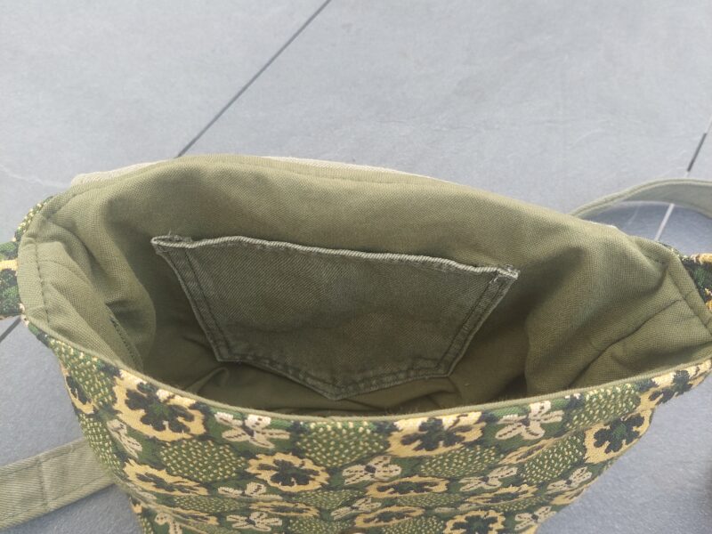 Sac bandoulière Jean Vert & Fleuri Vert Doré