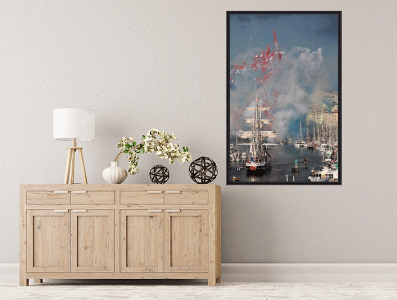 Photographies d’art encadrées en caisse américaine – 24×36 cm, 40×60 cm, 60×90 cm