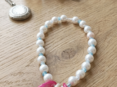 Bracelet de cheville estival perles et nacres - Les Créa'zaléa -