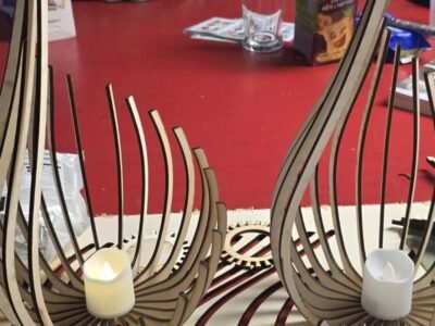 Gravure sur bois et cuire