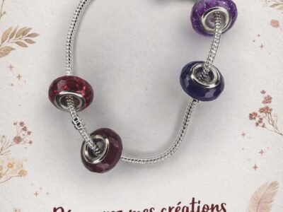 ✨ Bracelet personnalisé en résine – Création unique faite pour vous