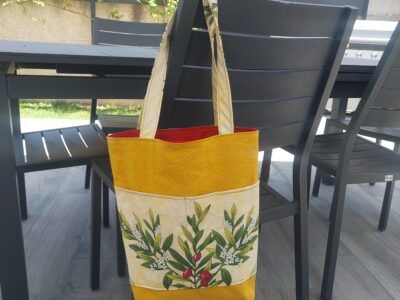 Cabas réversible Provence — Jaune & Rouge