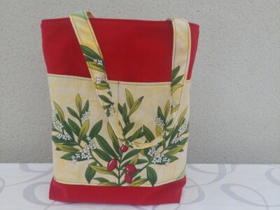 Cabas réversible Provence — Jaune & Rouge
