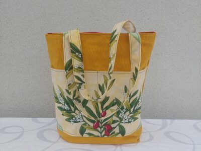 Cabas réversible Provence — Jaune & Rouge