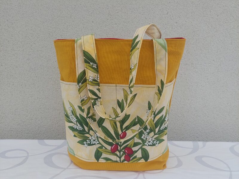 Cabas réversible Provence — Jaune & Rouge