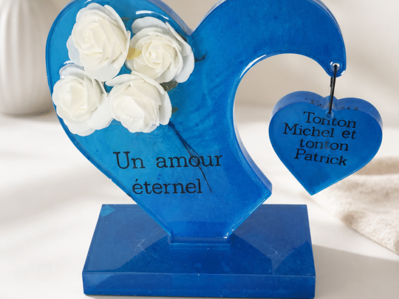 💙✨ Cœur Éternel – Hommage personnalisé ✨💙