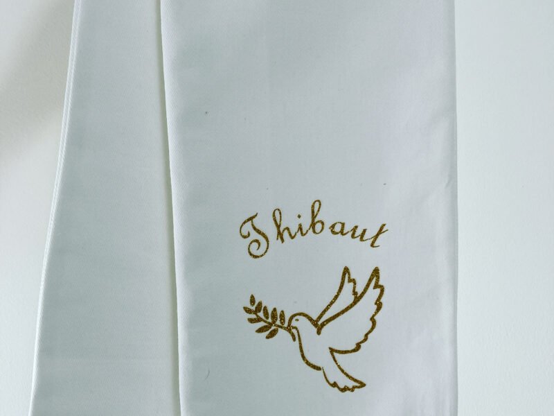 Cape, étole baptême