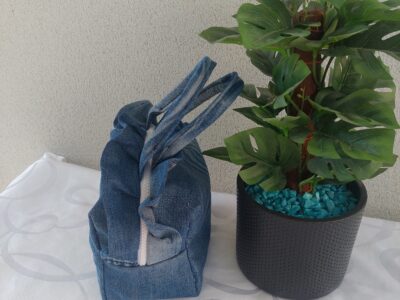 Petit sac porté main jean volant
