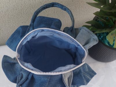 Petit sac porté main jean volant