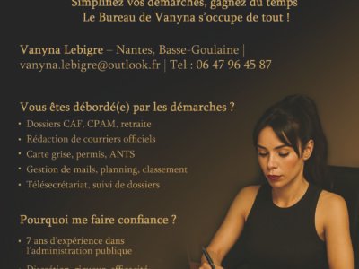 Simplifiez vos démarches, gagnez du temps – Le Bureau de Vanyna s’occupe de tout !